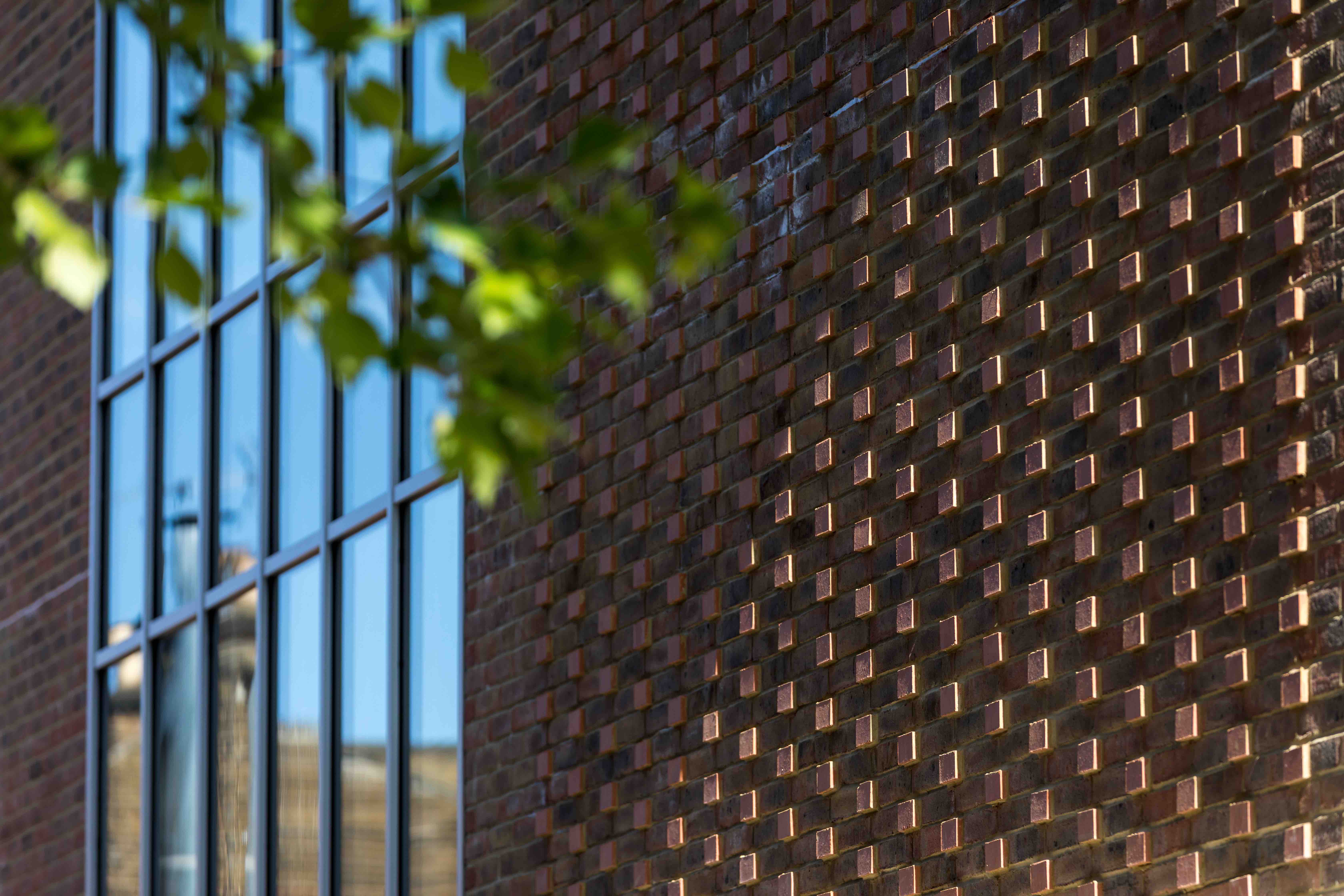  dyne road: performing arts school brickwork detail 